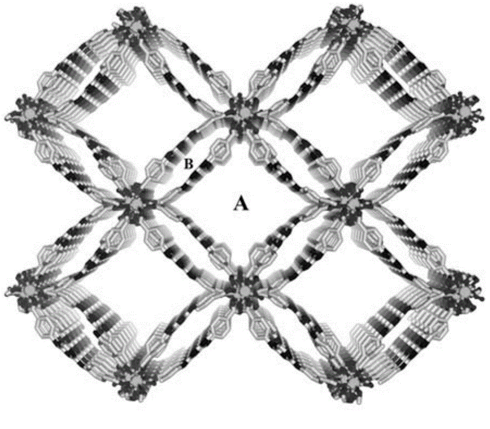 Rare earth metal-organic frame material as well as preparation method and application thereof