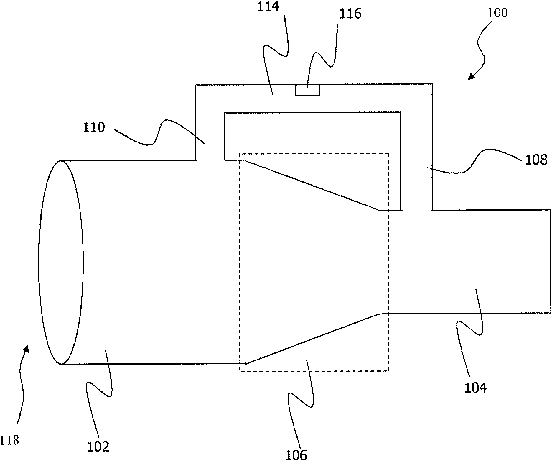 Venturi flow sensor