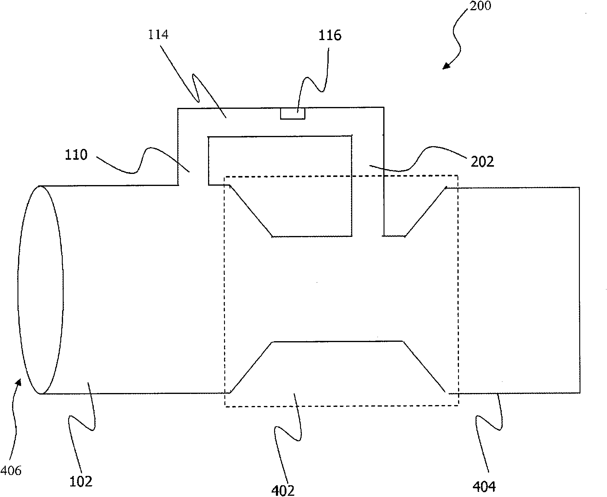 Venturi flow sensor