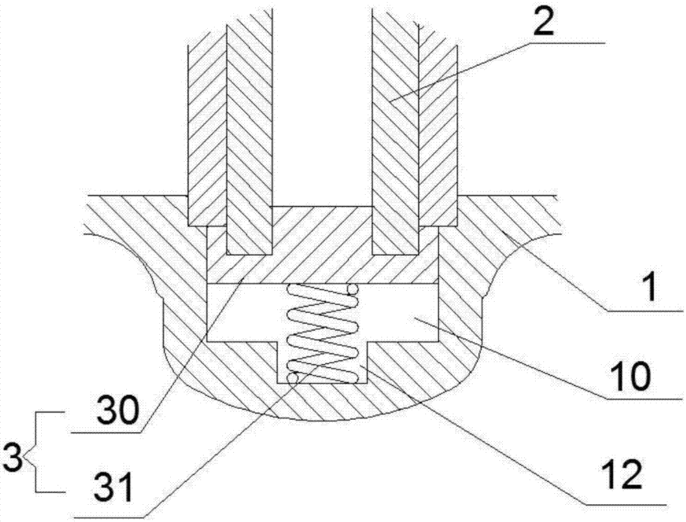 Valve base springback type brake valve