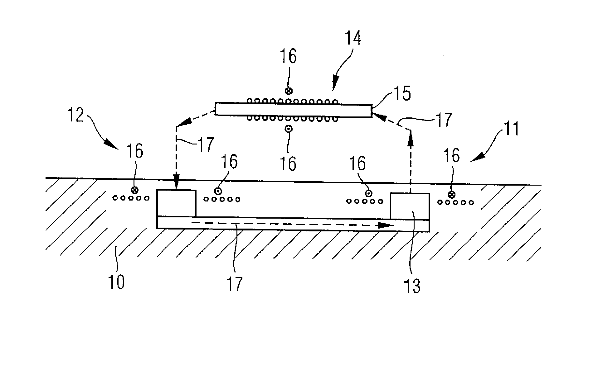 Arrangement for the inductive wireless delivery of energy