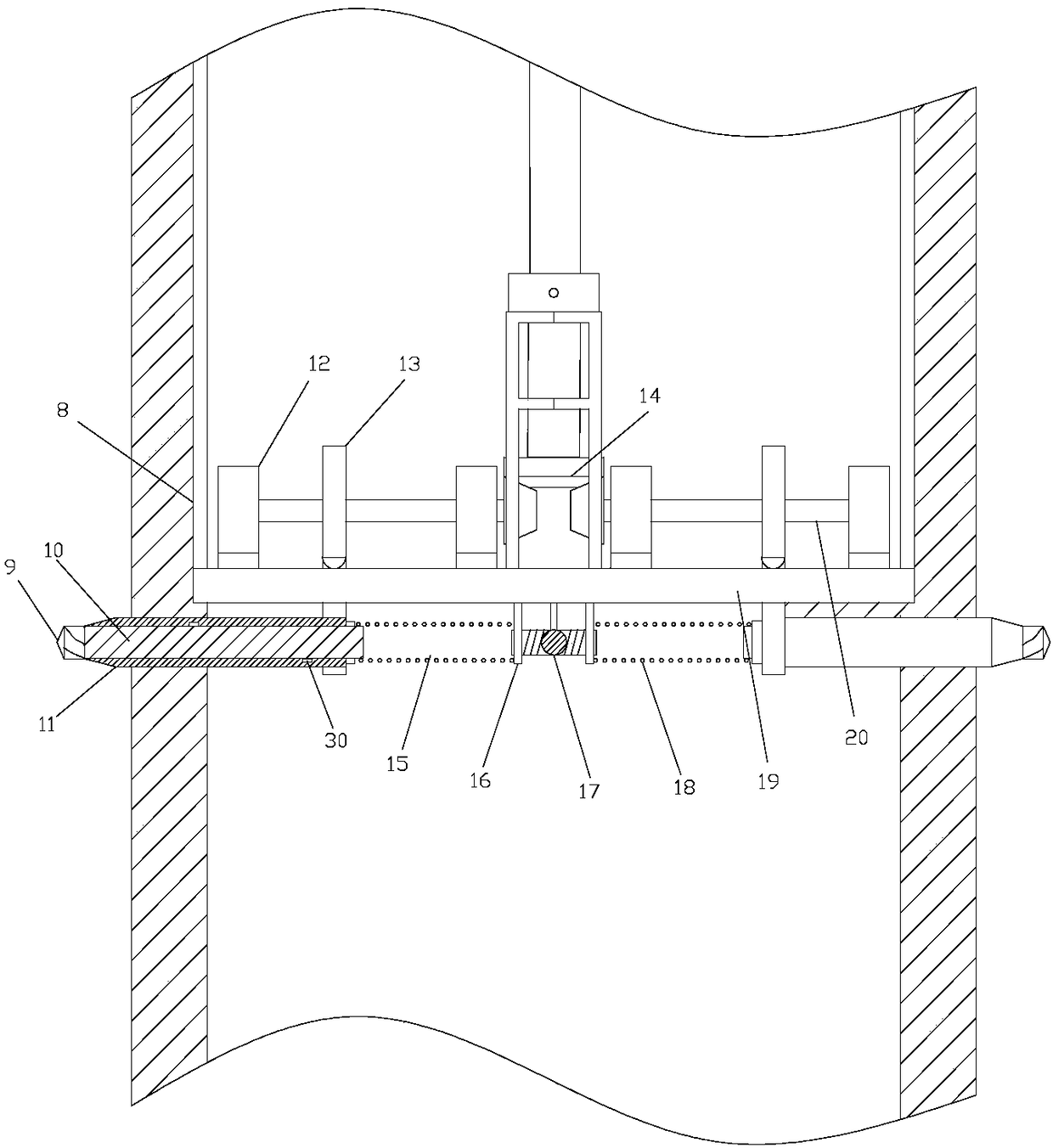 Concrete composite pile foundation