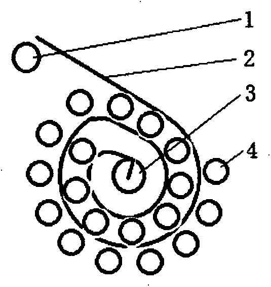 Belt dispensing method of vending machine, dispensing device and belt structure