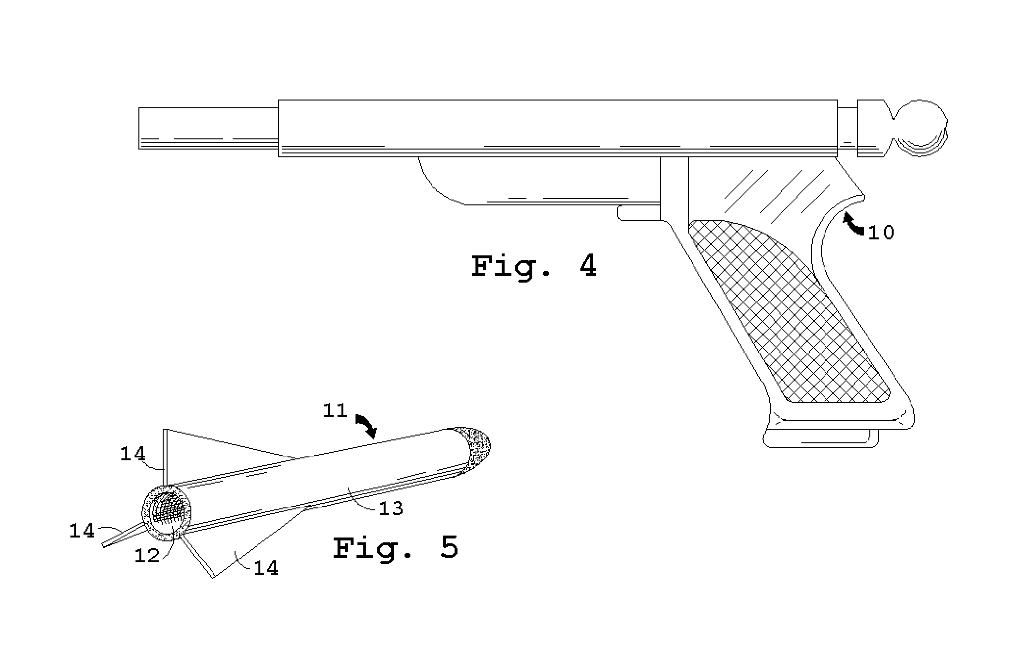 Air pressure projectile launcher