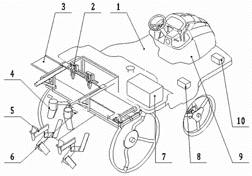 Self-propelled type transplanting machine with bad seedling removing function and transplanting method