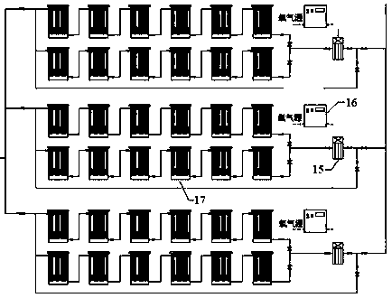 Method and device for multistage and multi-effect catalytic advanced oxidation coking wastewater advanced treatment