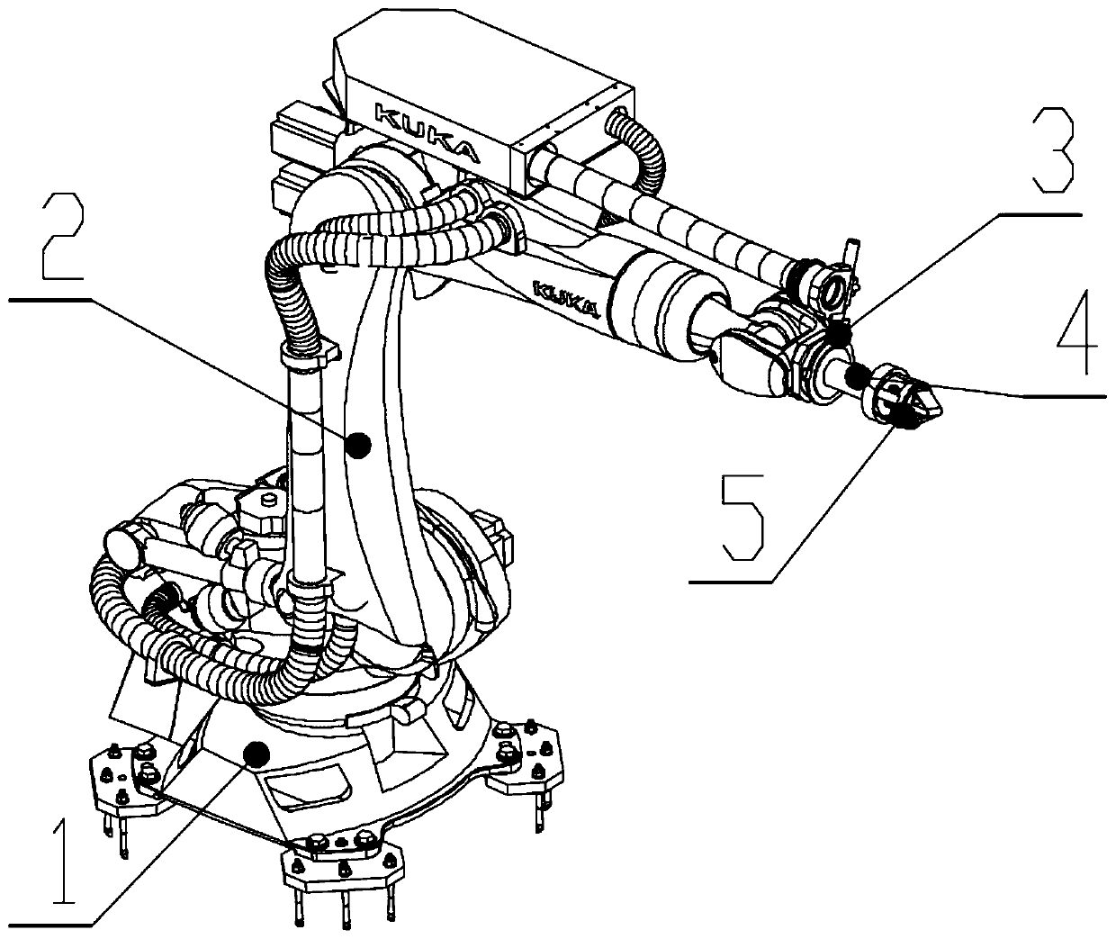 Complete equipment of high-speed and high-precision grinding robot