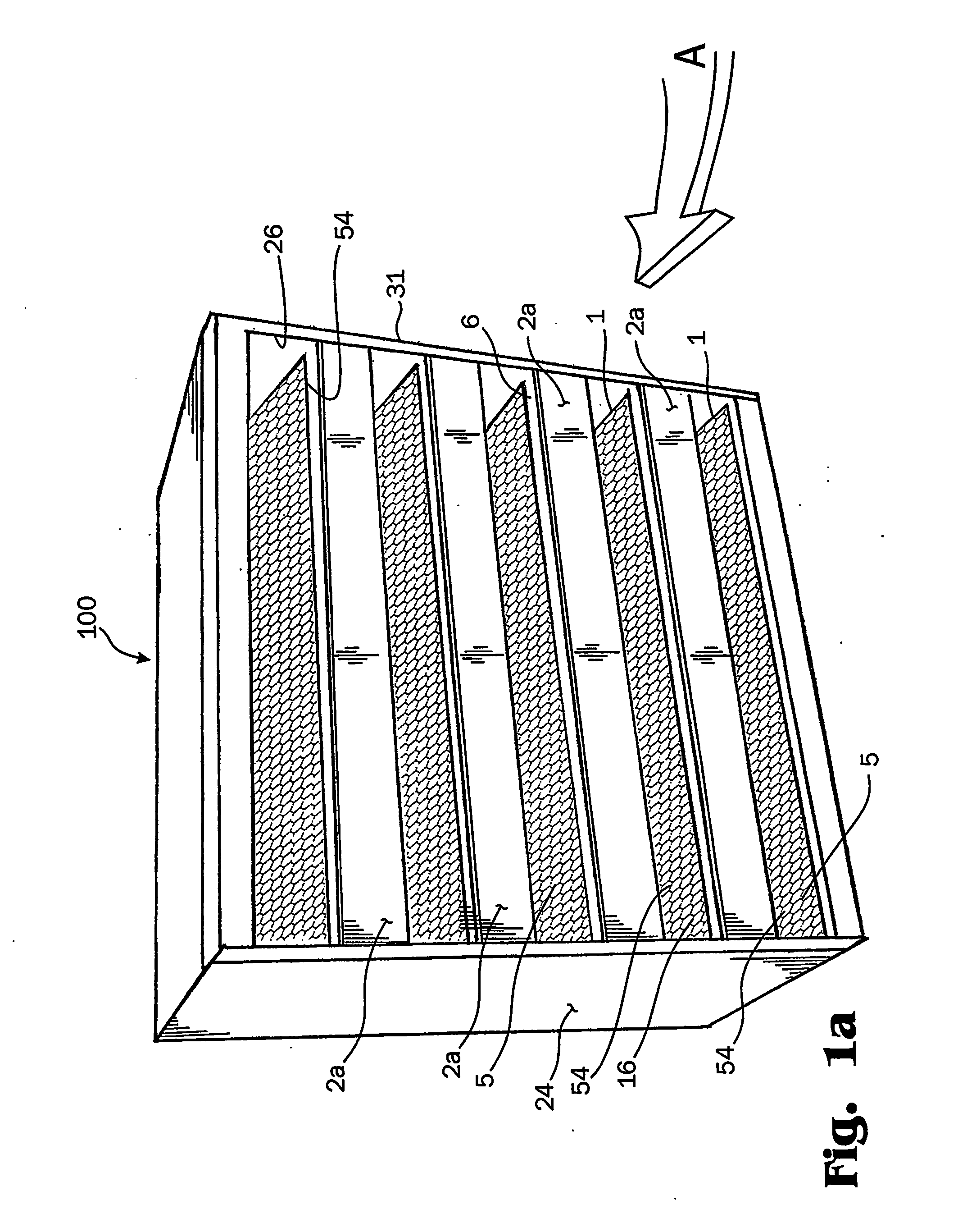 Low pressure drop deep electrically enhanced filter