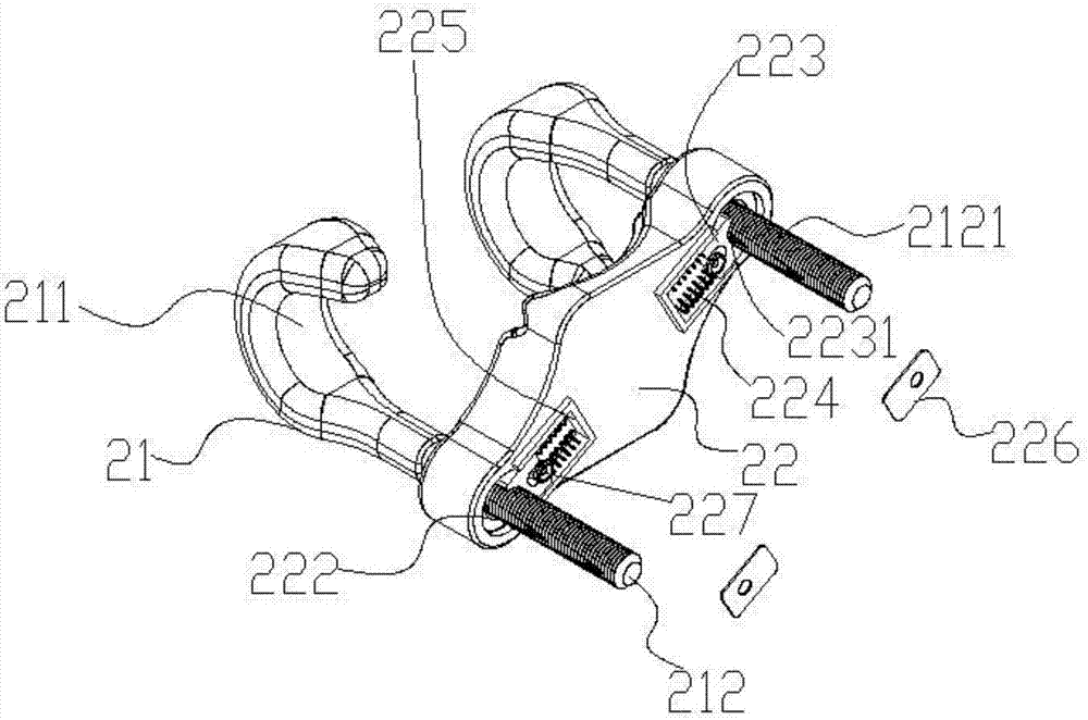 Self-locking hook wire clamp