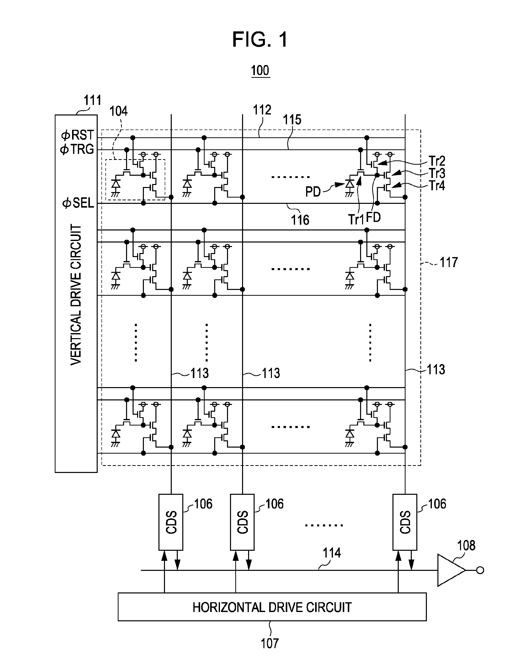 Solid-state imaging device, driving method of solid-state imaging device, and electronic apparatus