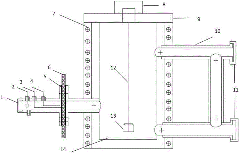 Detection apparatus and method for hydrogen permeation in high-temperature high-pressure hydrogen sulfide environment and under stress conditions