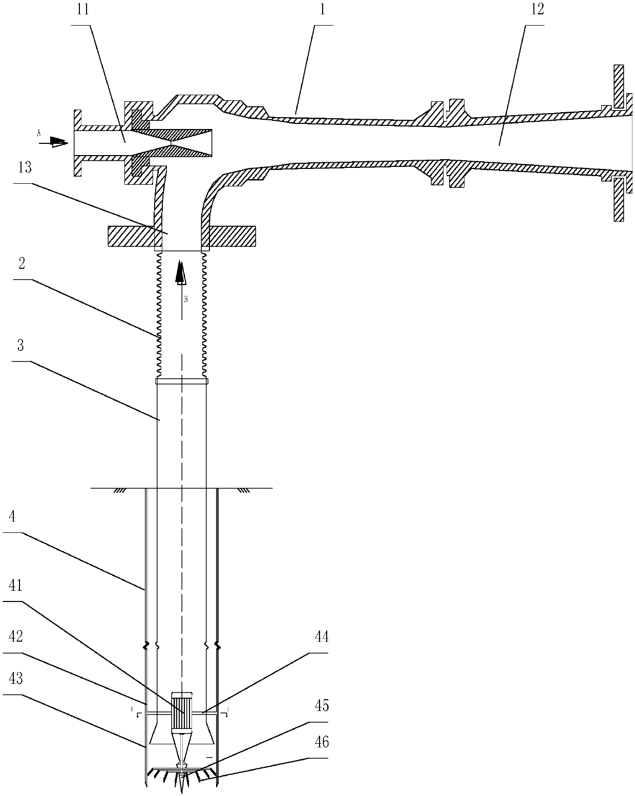 Pore-exploration and pore-forming device and method for soil stratum ground stress testing and application of pore-exploration and pore-forming device and meth