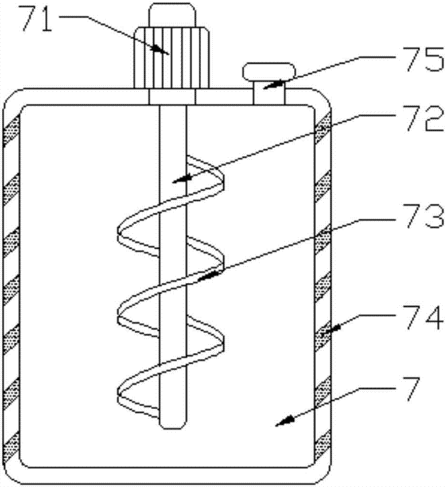 Dyeing device with flowing dyeing liquor for leather processing