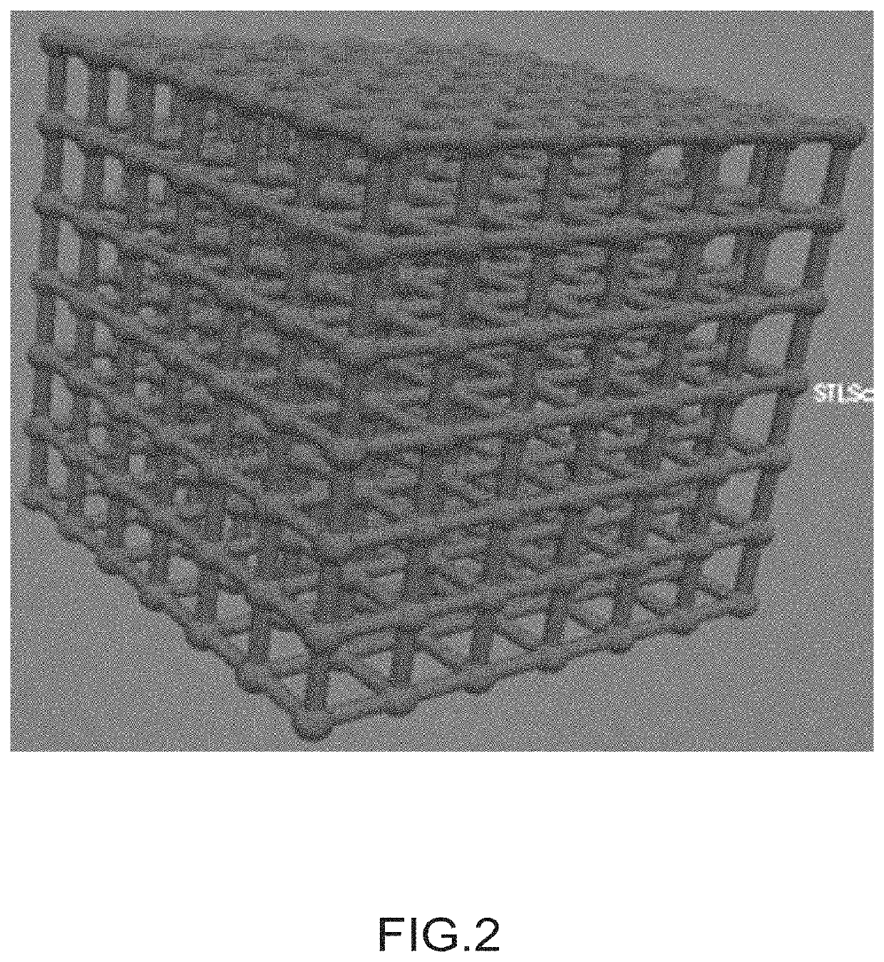 Particulate composite ceramic material, part comprising said material, and method for the preparation of said part