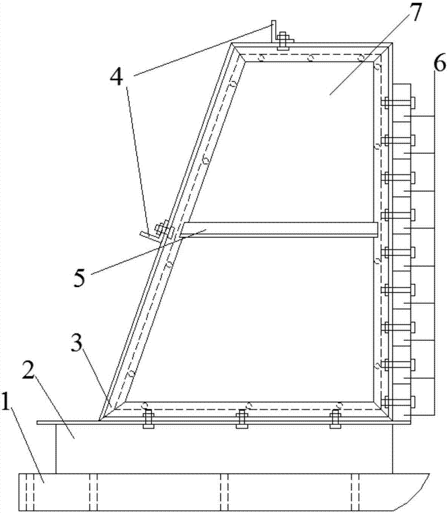 Vibrating table testing method suitable for rock and soil slopes and model box