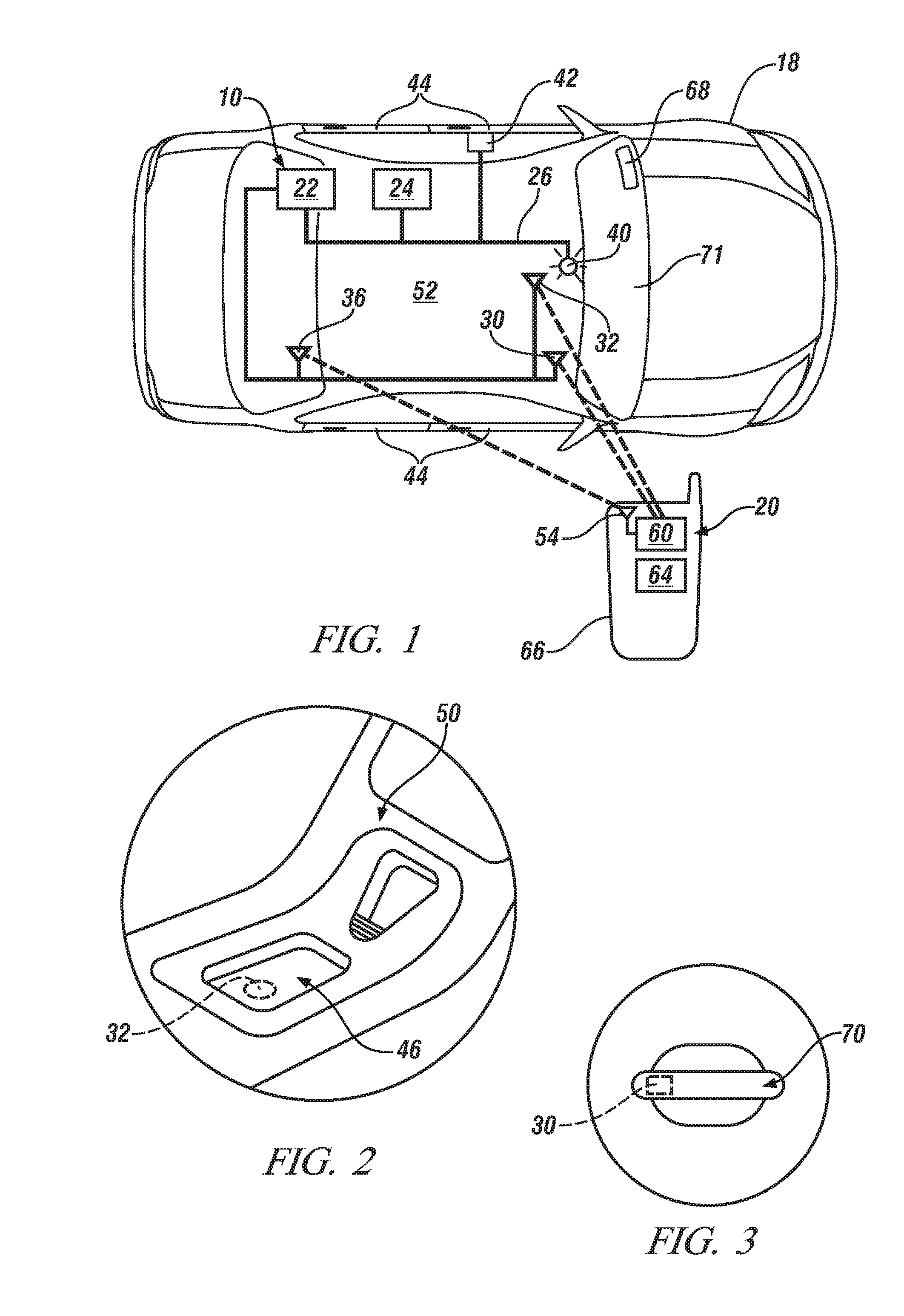 System for passive entry and passive start using near field communication