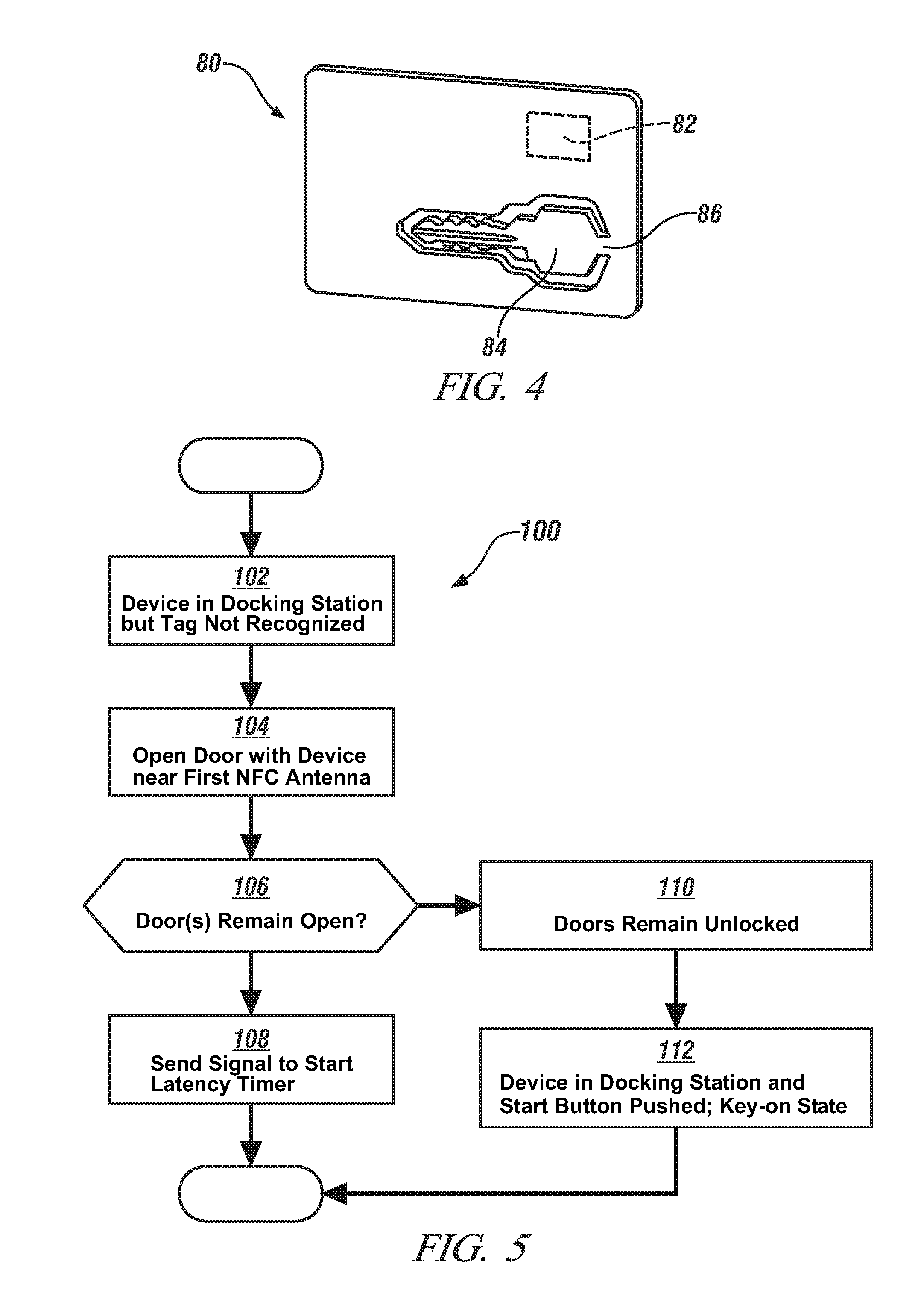 System for passive entry and passive start using near field communication