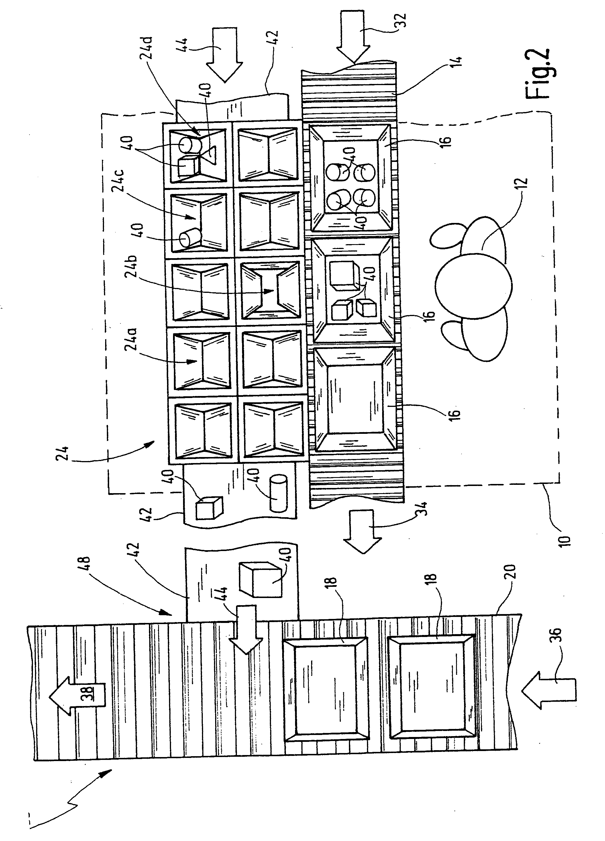 System and method for order picking of articles into order containers