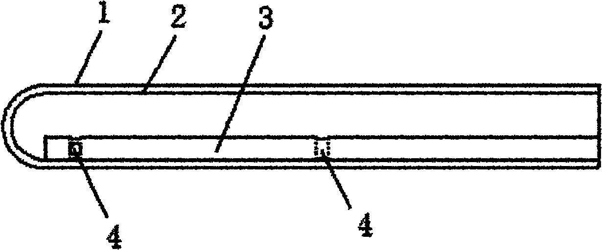 Vacuum heat-absorbing tube of solar water heater