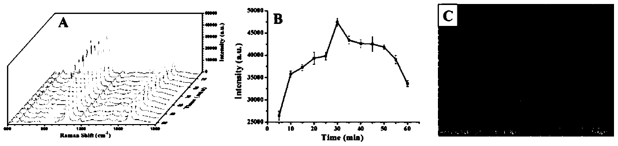 Surface-enhanced Raman flexible substrate for quantitative detection of pesticide parathion-methyl and detection method