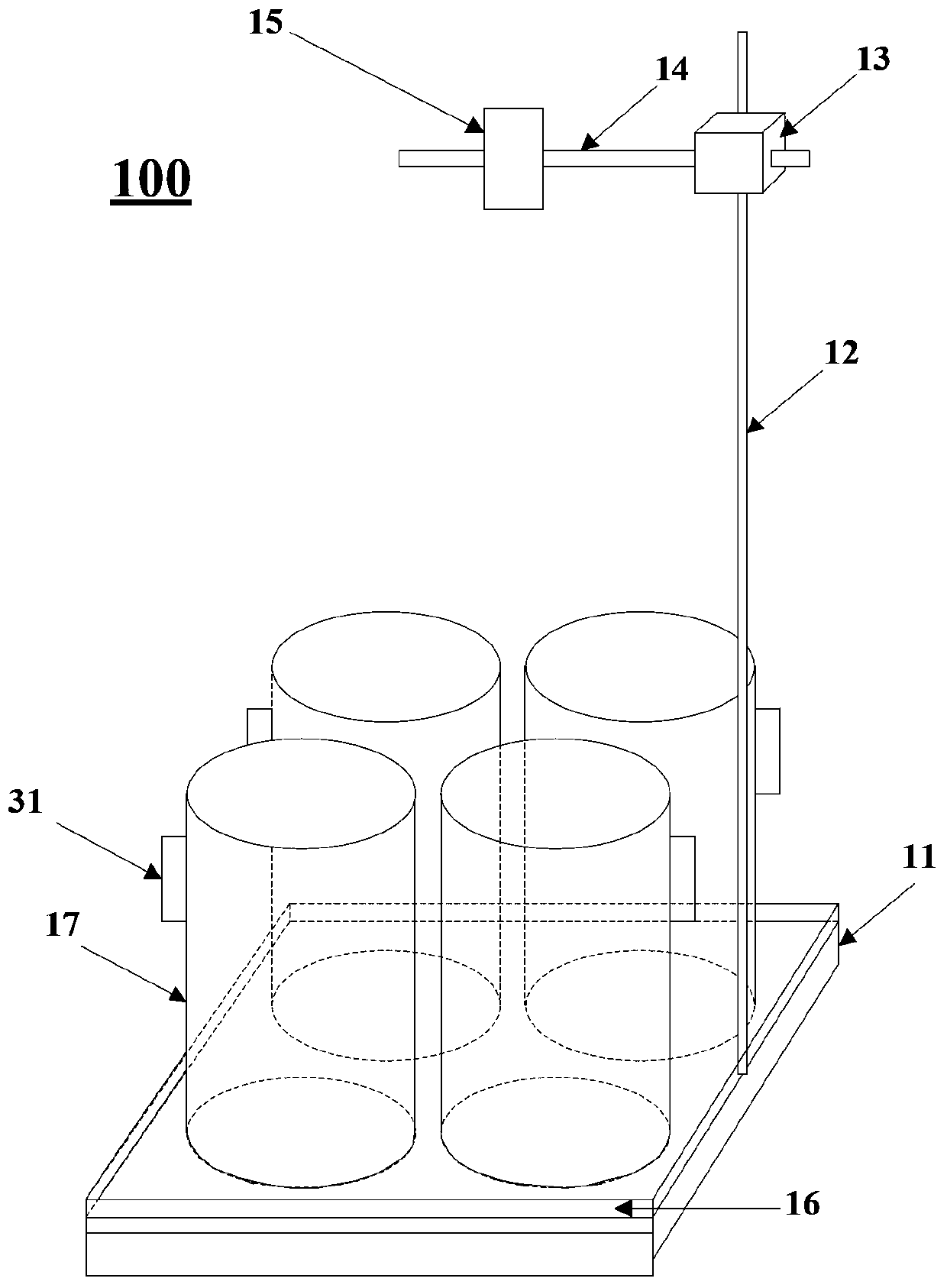 A device for testing the activities of animals in forced swimming