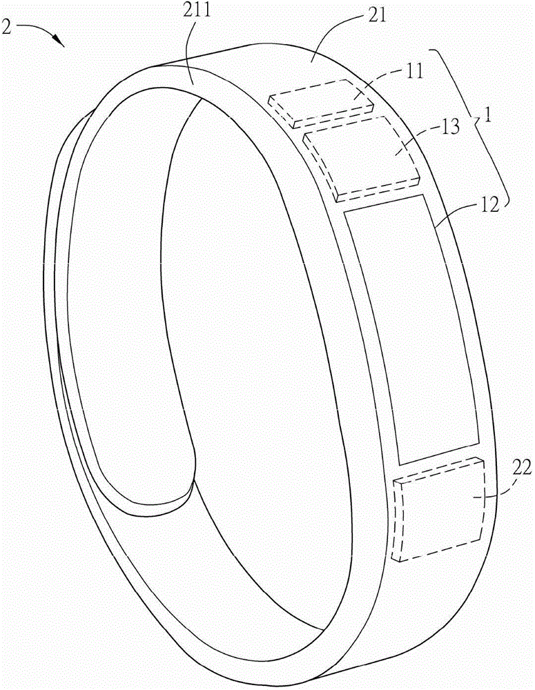 Processing circuit of intelligent ring band