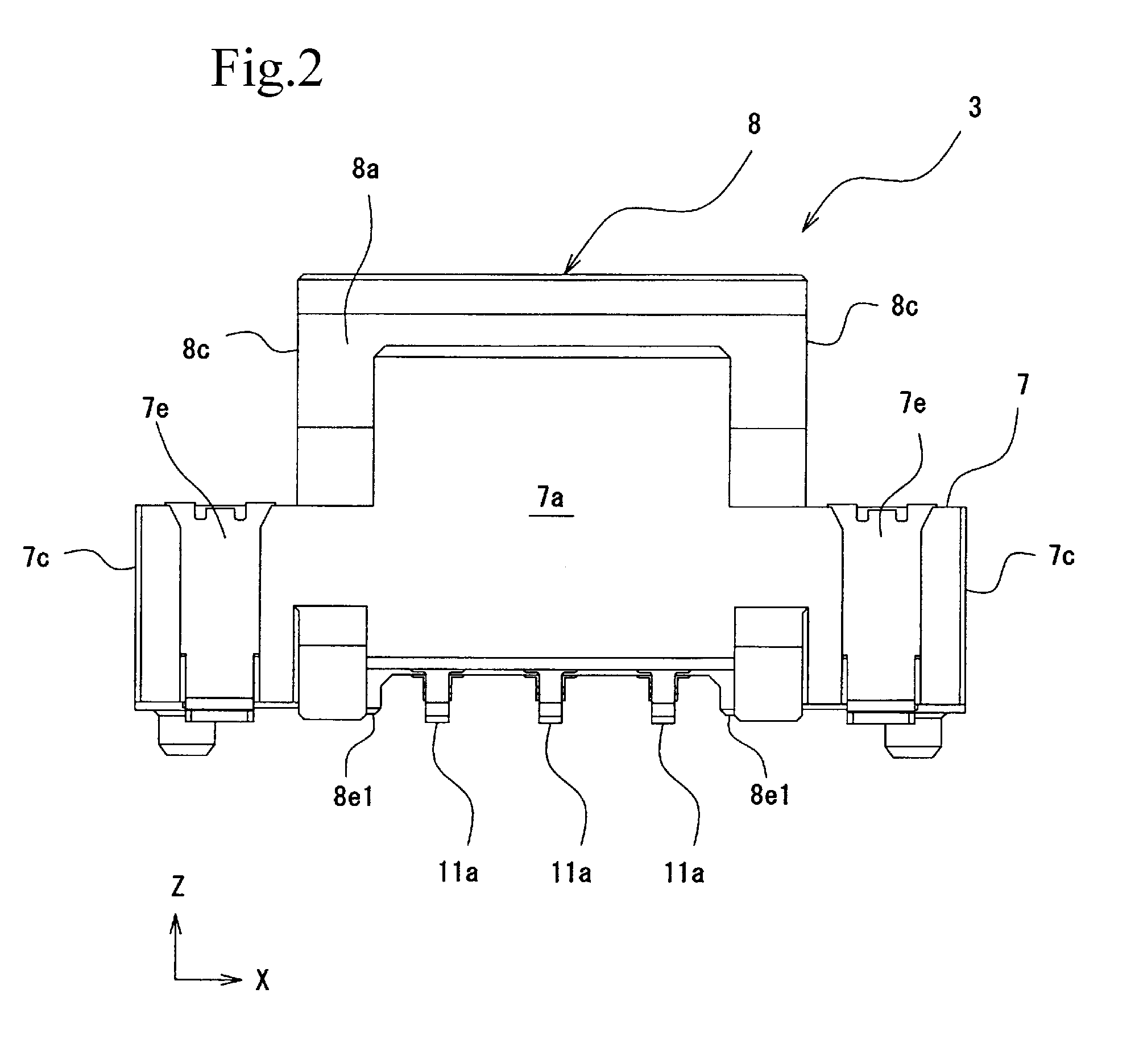 Connector and Substrate Interconnection Structure