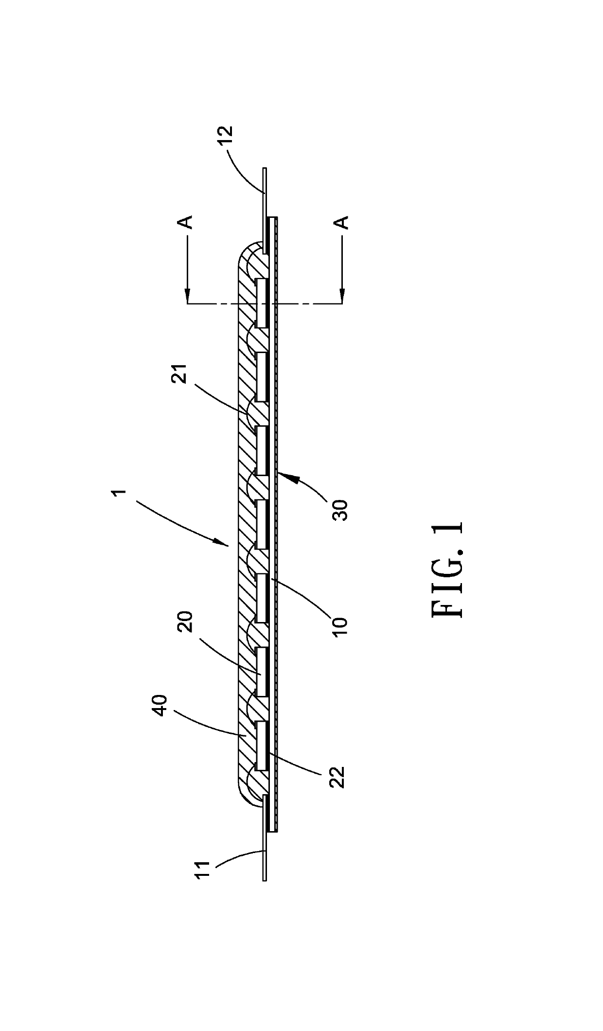 Filament structure and LED light bulb having the same