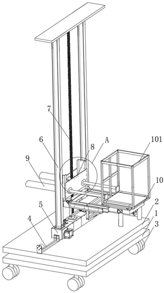 A carrying and delivery equipment for a warehouse inside a flour mill