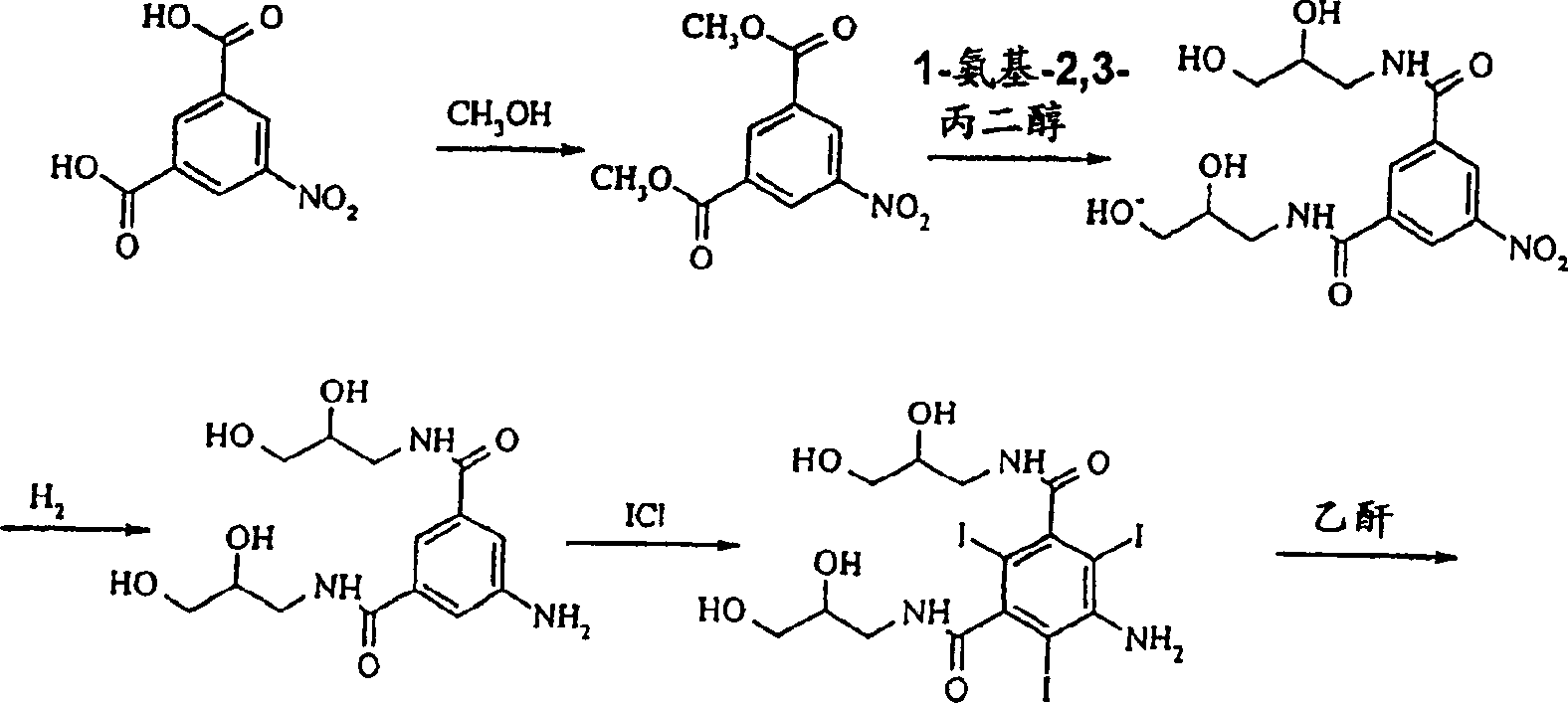 Preparation of iodixanol