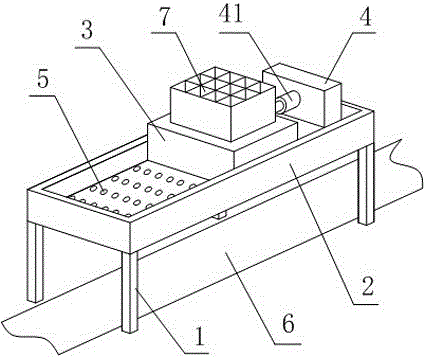 Rub screening machine structure for producing wafer cutter raw materials