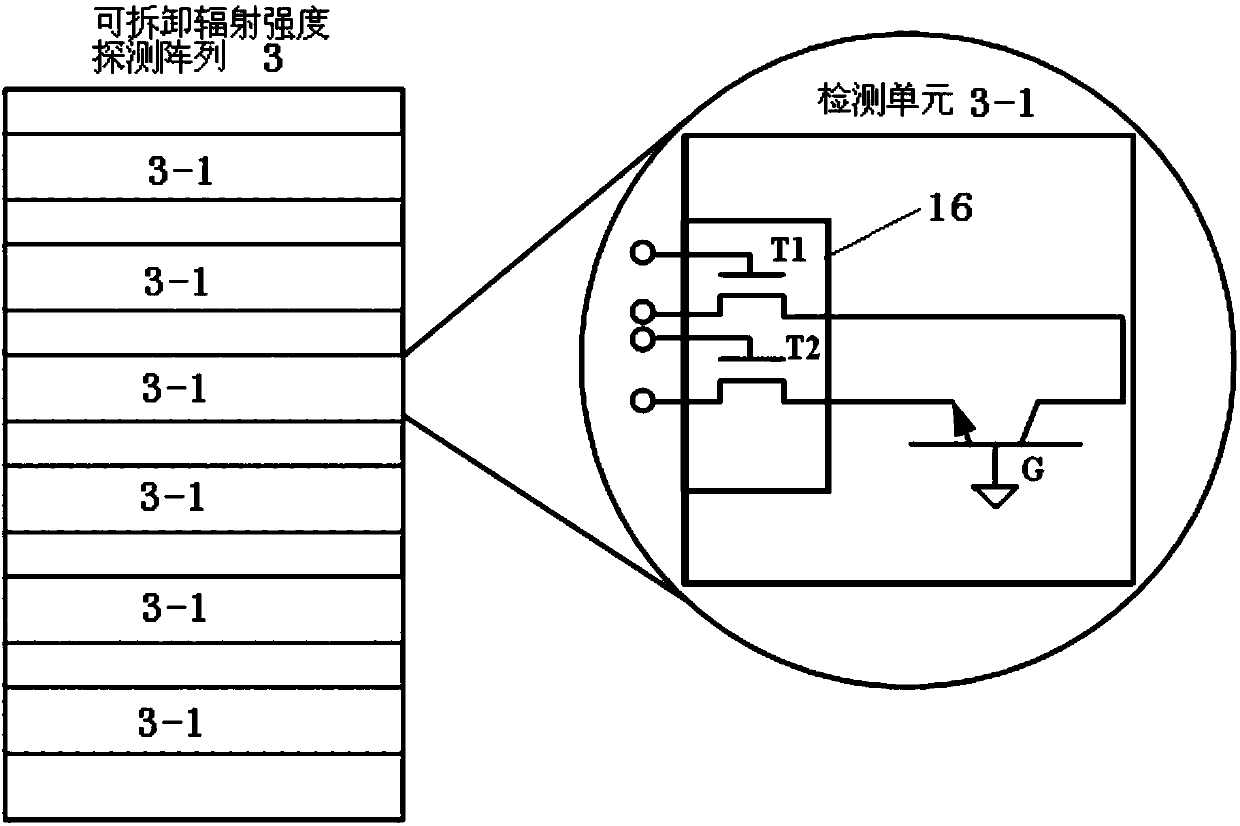 Radiation intensity detector based on multi-index SiGe HBT