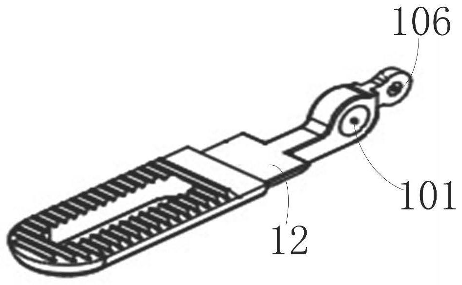 Clamp head of bipolar electrocoagulation clamp