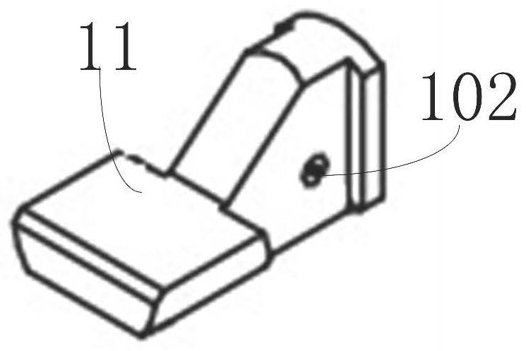 Clamp head of bipolar electrocoagulation clamp