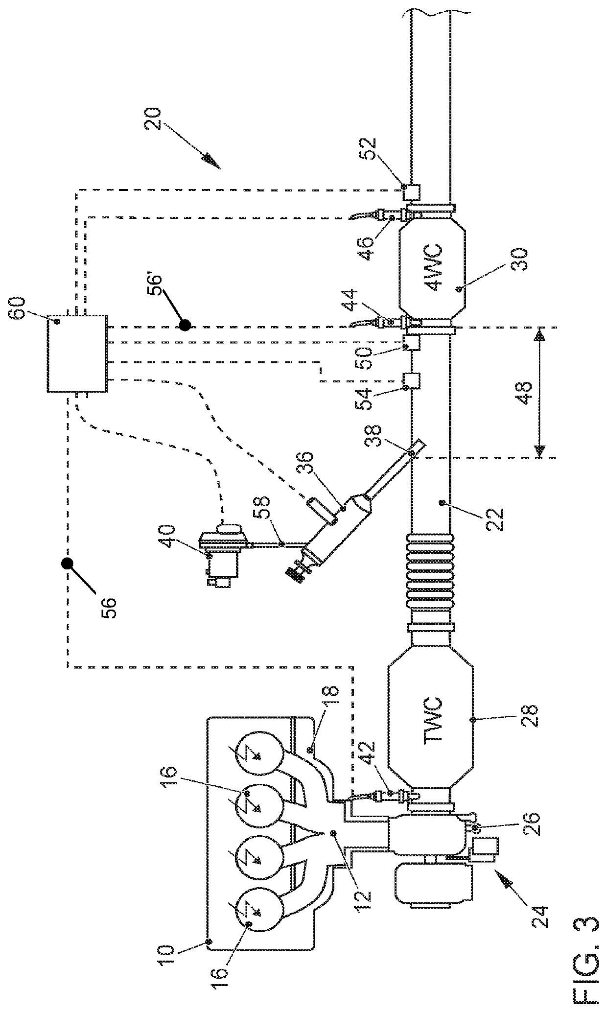 Exhaust gas aftertreatment system and method for exhaust aftertreatment of an internal combustion engine