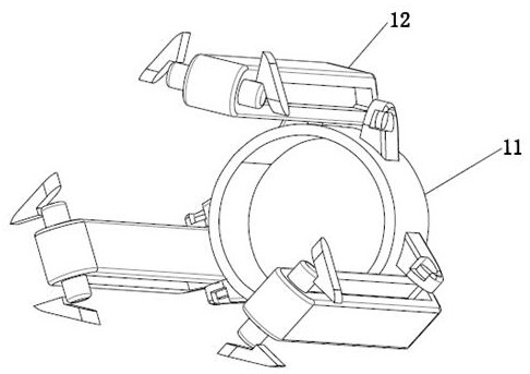 Extending and folding integrated structure of light supplement lamp tripod extension rod