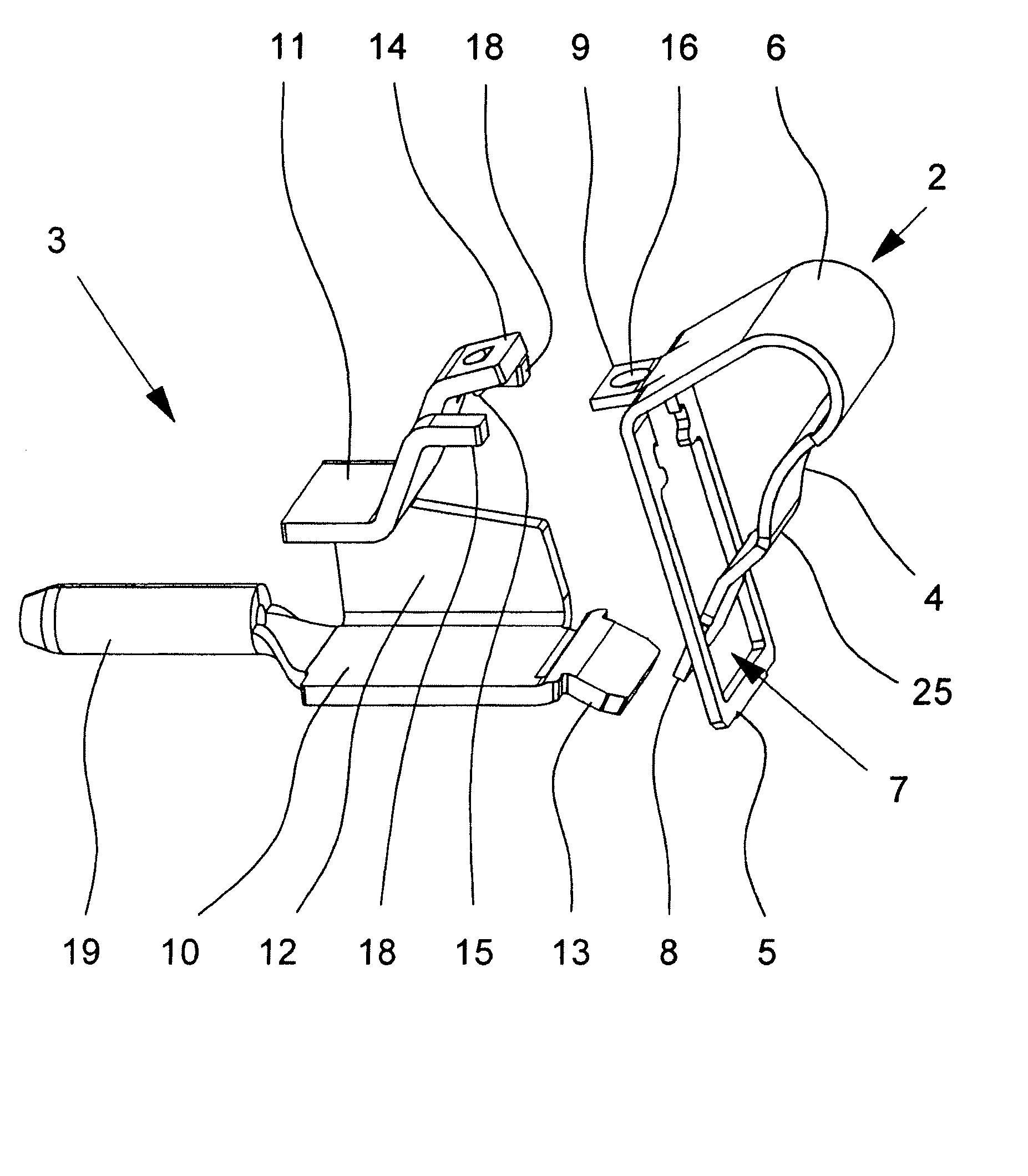 Electrical connection clamp or terminal clamp