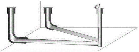 Method for mining coalbed gas through V-shaped well set