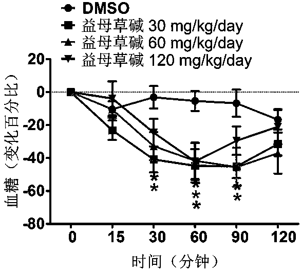 Application of leonurine in preparing euglycemic agent