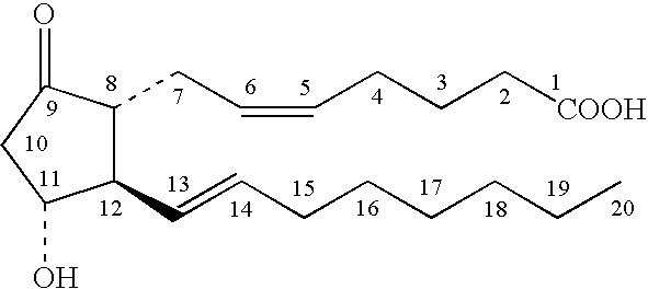 Stabilized prostaglandin E composition