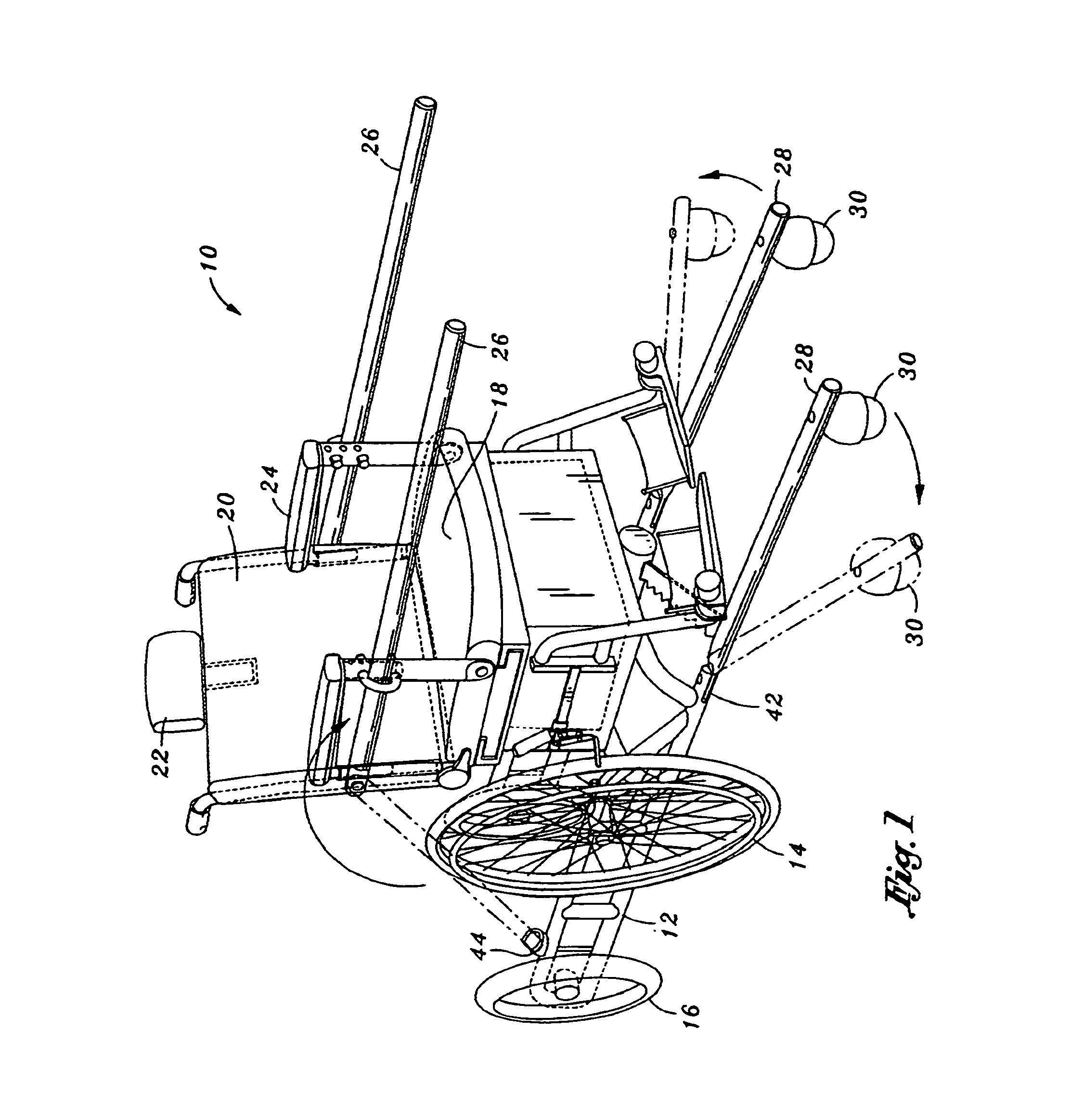 Transport chair for a patient