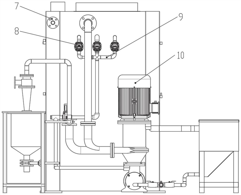 Sand blasting device and method for surface post-treatment of cast valve body