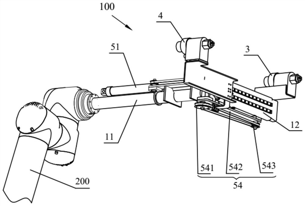 Nozzle device and spraying equipment