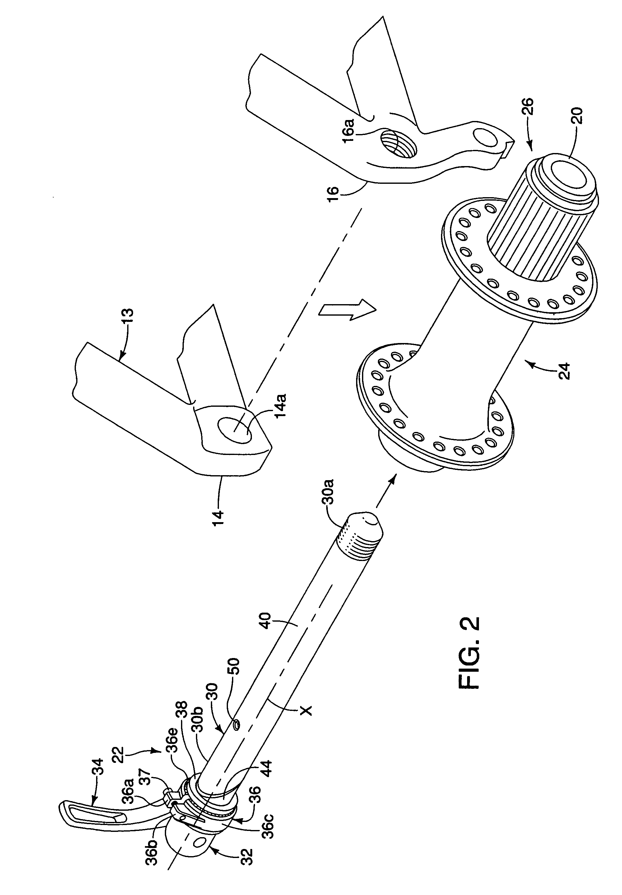 Bicycle wheel securing structure