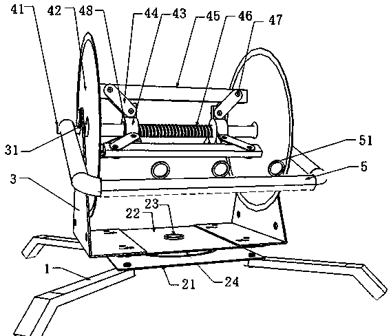 Portable automatic following wire pay-off spool