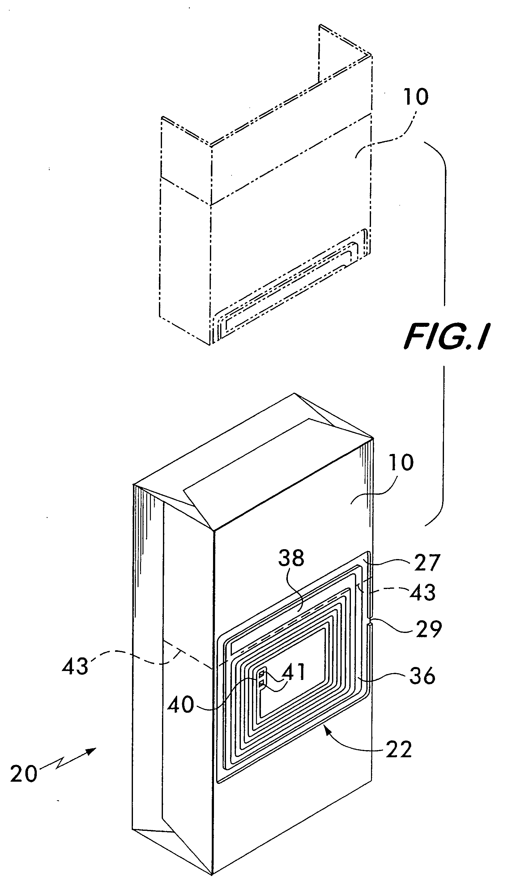 Security tag for cigarette pack