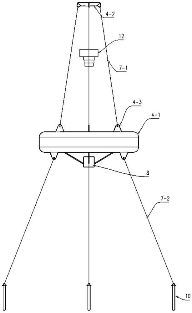 Suspension type high-altitude emergency building platform structure