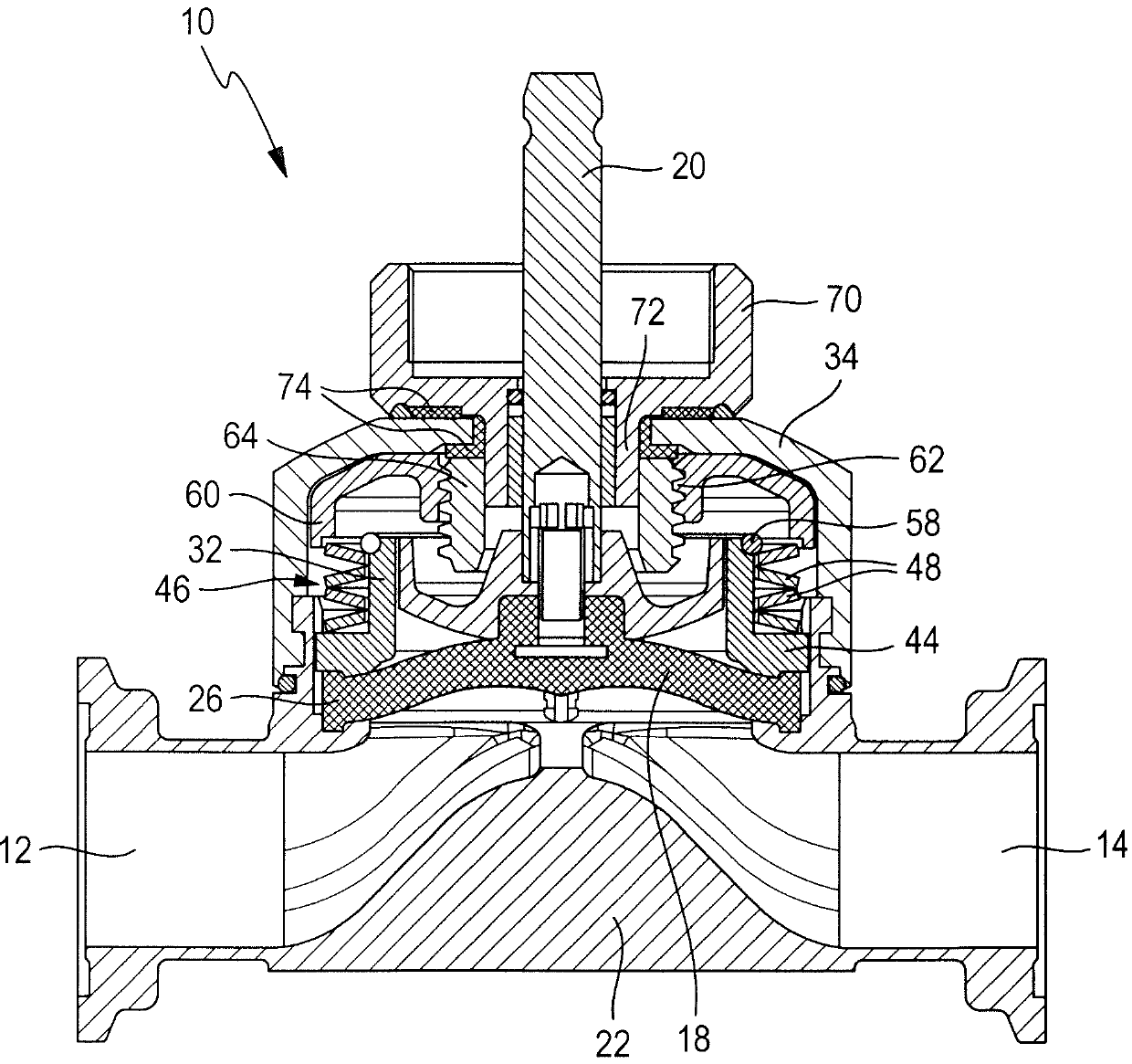 Diaphragm valve