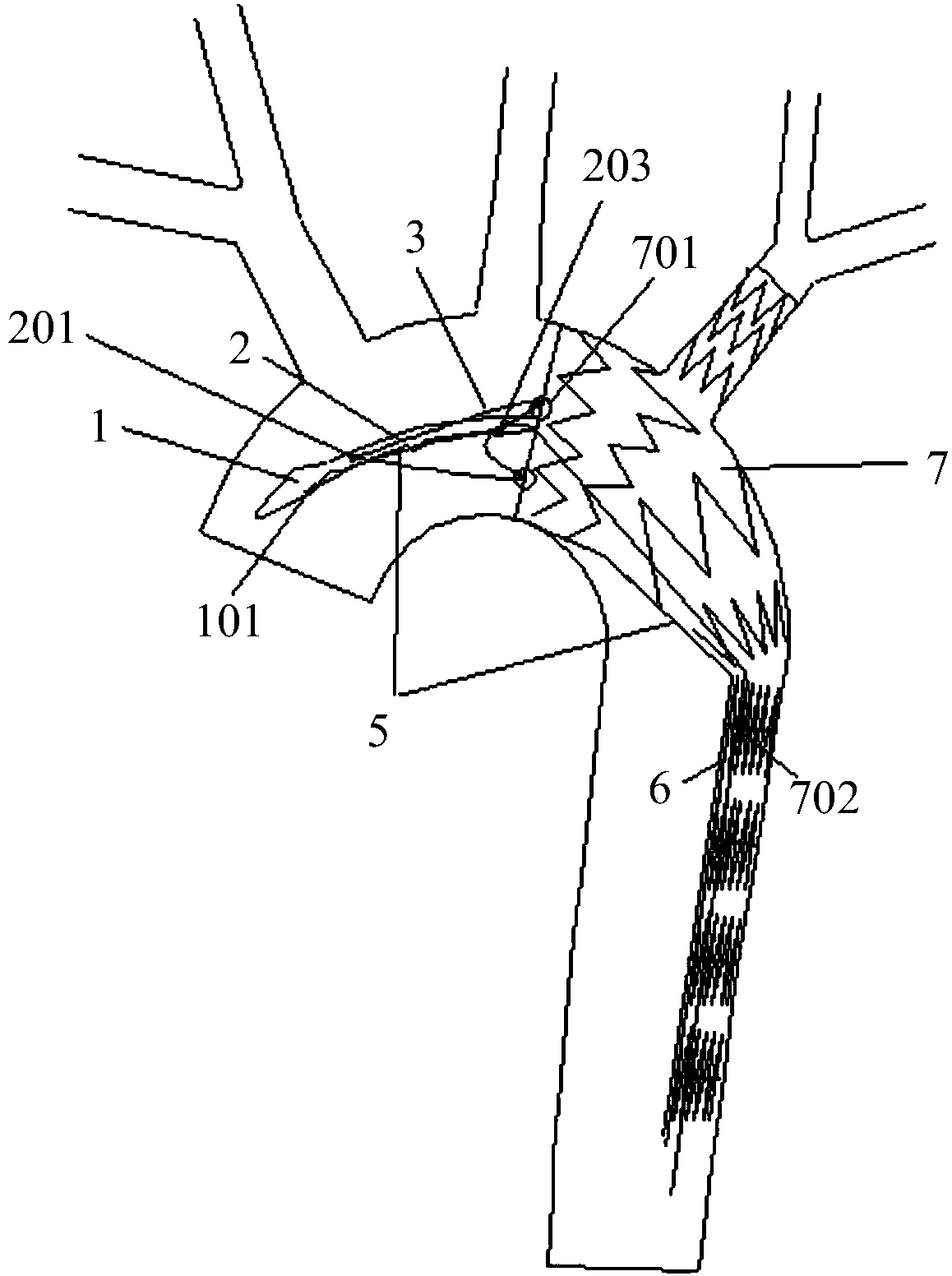 Scaffold system, conveying device thereof, rear release structure and scaffold