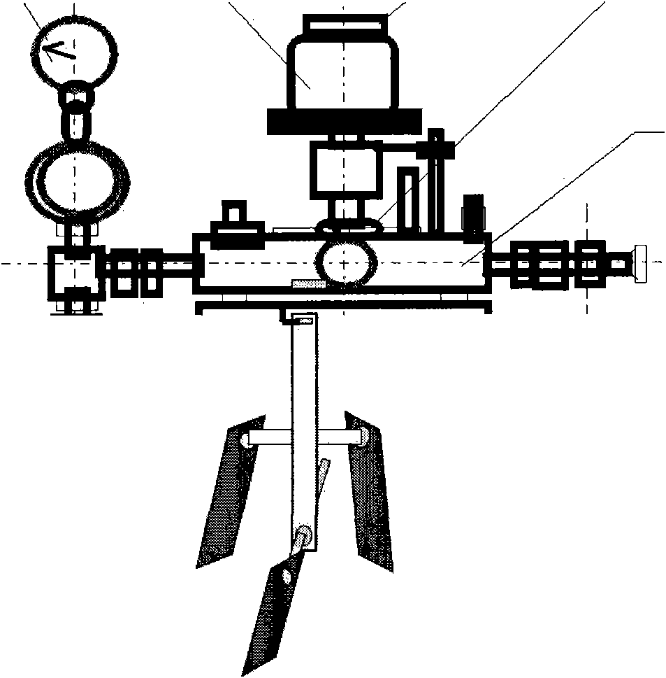 Test piece-hanging frame for testing high-pressure kettle